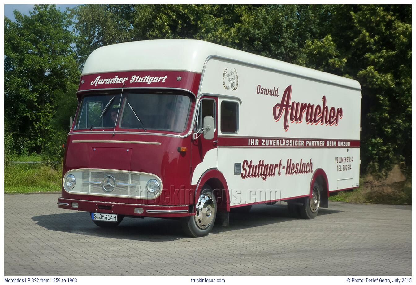 Mercedes LP 322 from 1959 to 1963 Photo July 2015