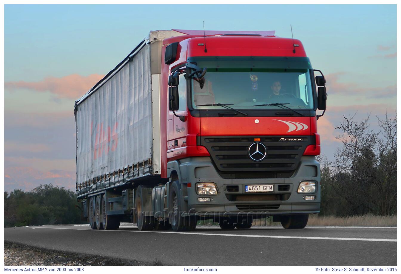 Mercedes Actros MP 2 von 2003 bis 2008 Foto Dezember 2016