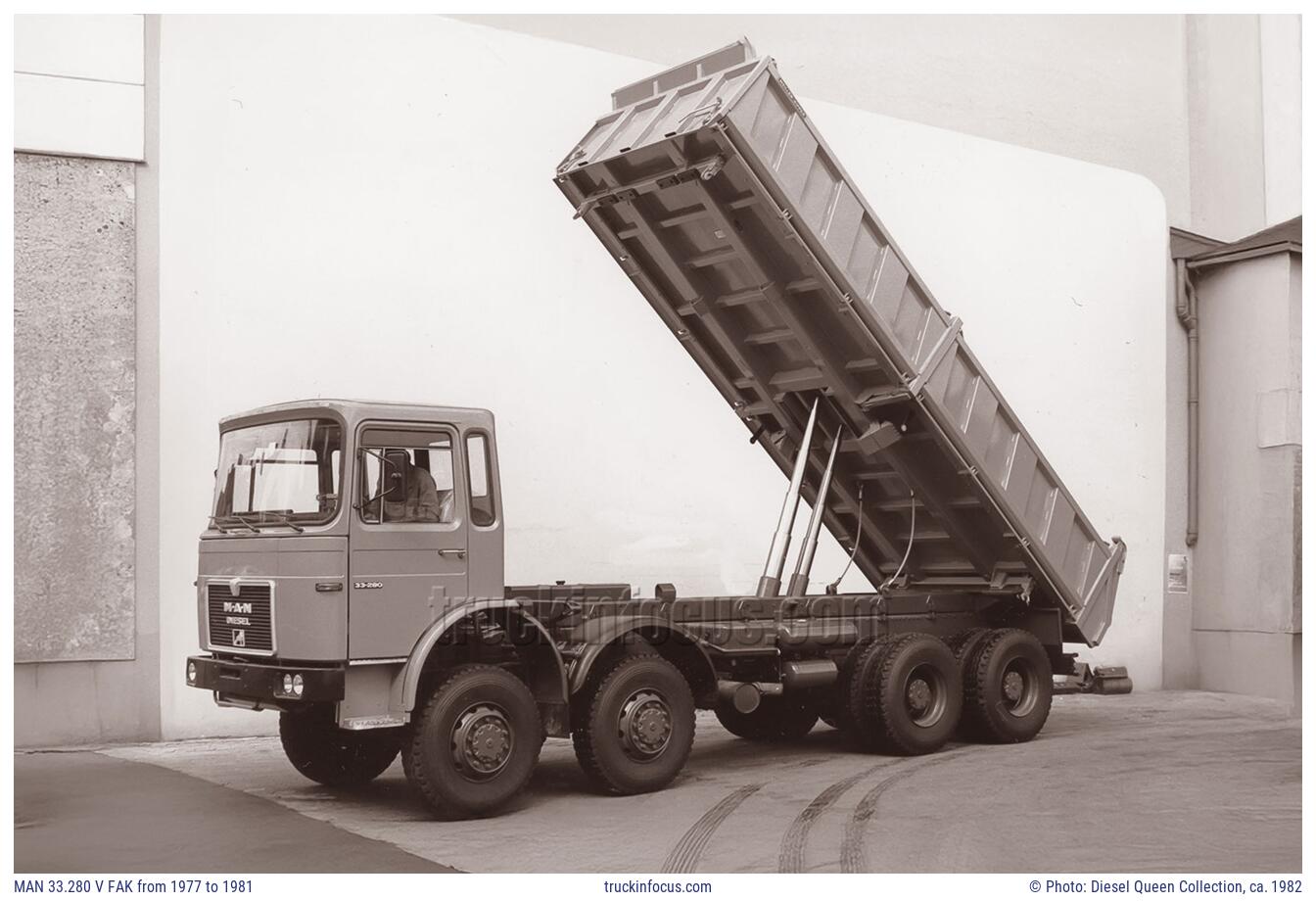 MAN 33.280 V FAK from 1977 to 1981 Photo ca. 1982