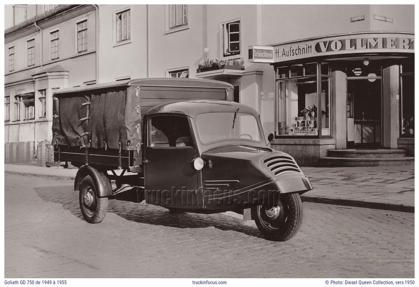 Goliath GD 750 de 1949 à 1955 Photo vers 1950