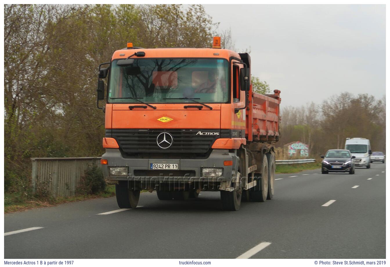 Mercedes Actros 1 B à partir de 1997 Photo mars 2019