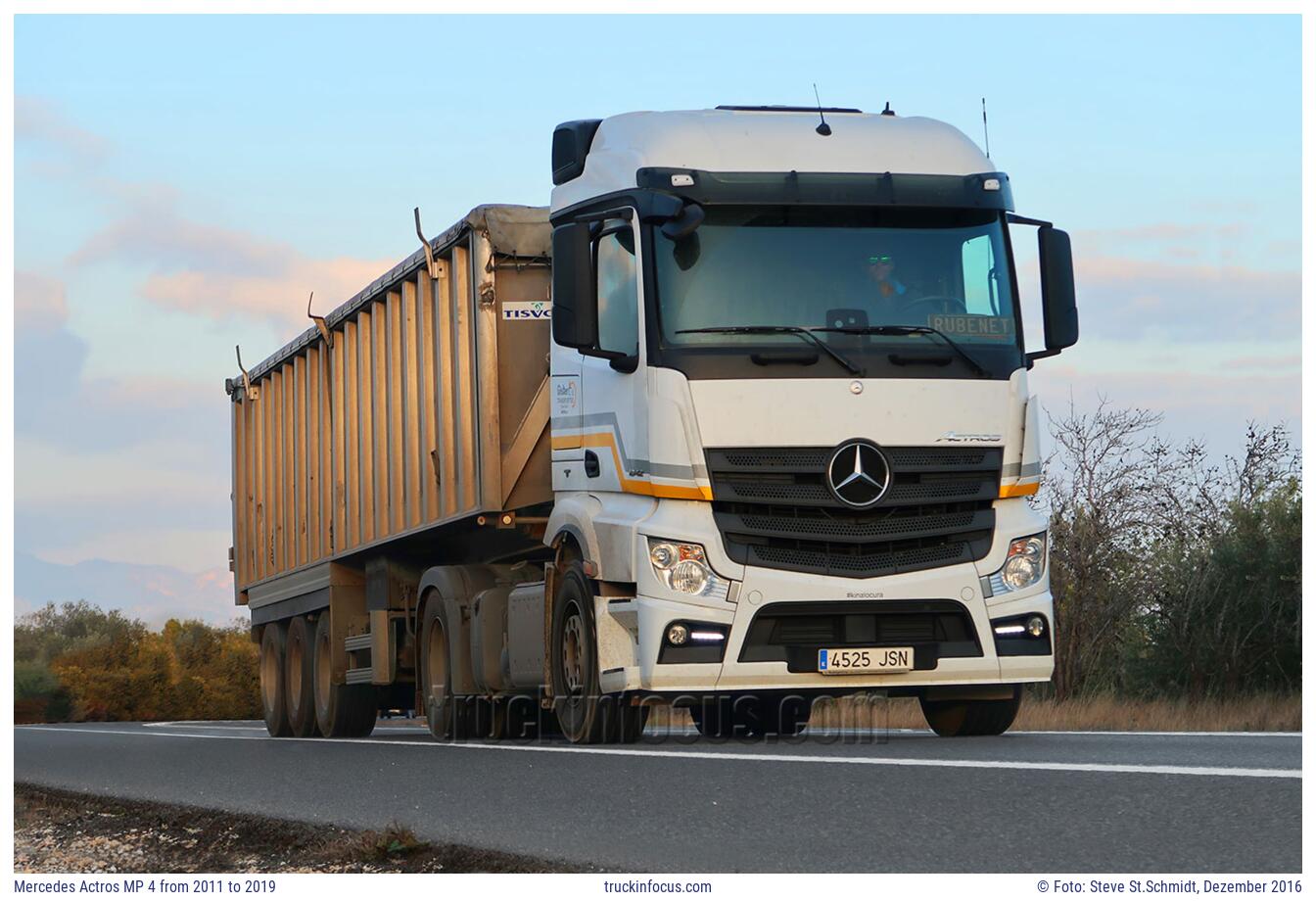 Mercedes Actros MP 4 from 2011 to 2019 Foto Dezember 2016