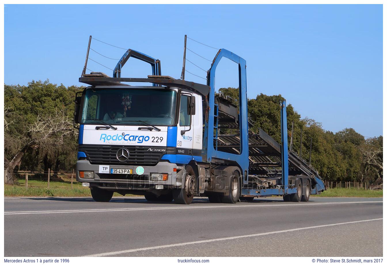 Mercedes Actros 1 à partir de 1996 Photo mars 2017
