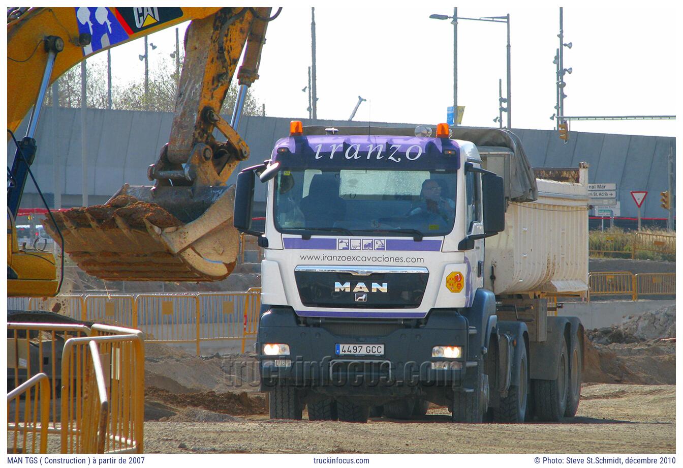 MAN TGS ( Construction ) à partir de 2007 Photo décembre 2010