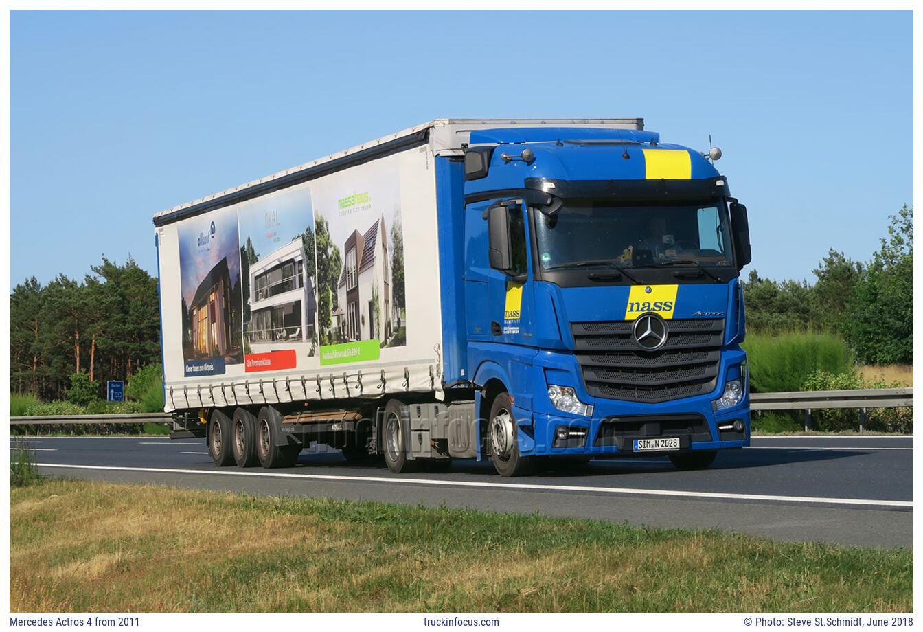 Mercedes Actros 4 from 2011 Photo June 2018