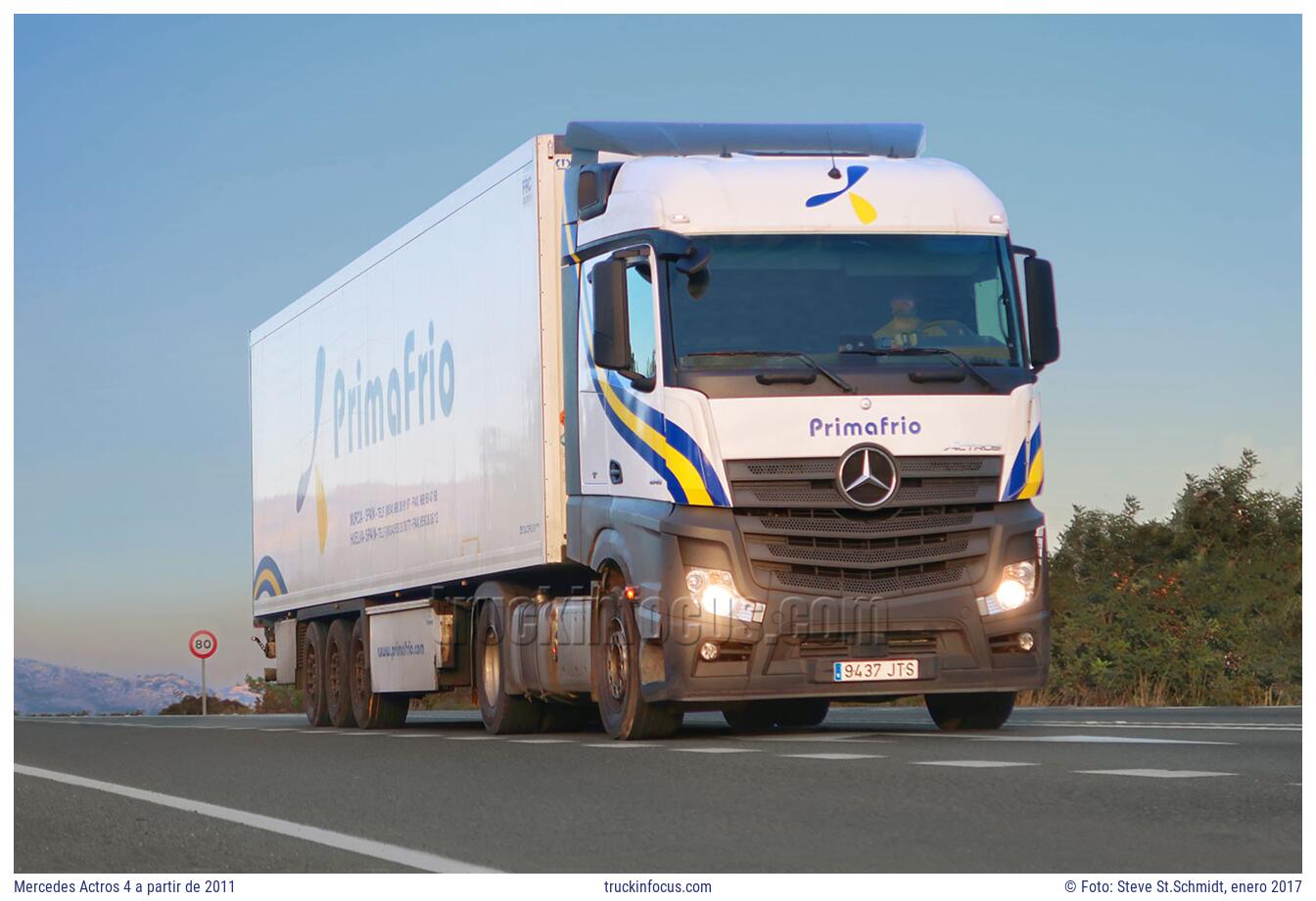Mercedes Actros 4 a partir de 2011 Foto enero 2017