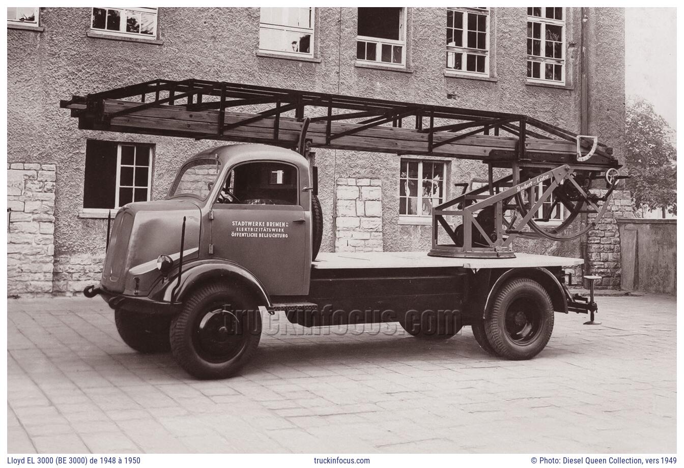 Lloyd EL 3000 (BE 3000) de 1948 à 1950 Photo vers 1949
