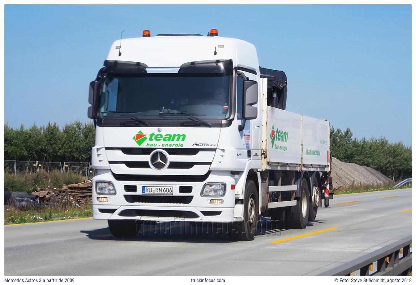 Mercedes Actros 3 a partir de 2009 Foto agosto 2018