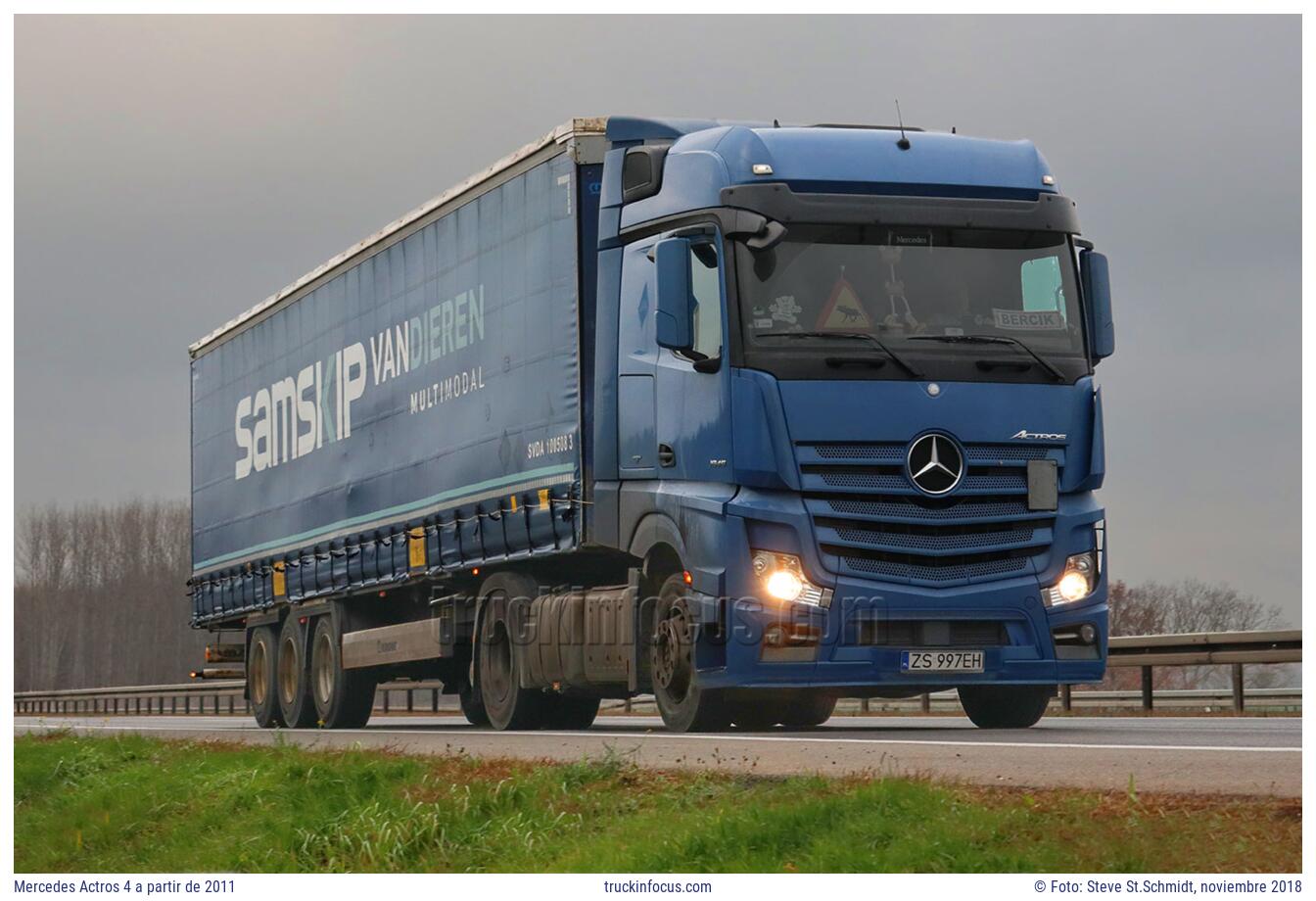 Mercedes Actros 4 a partir de 2011 Foto noviembre 2018