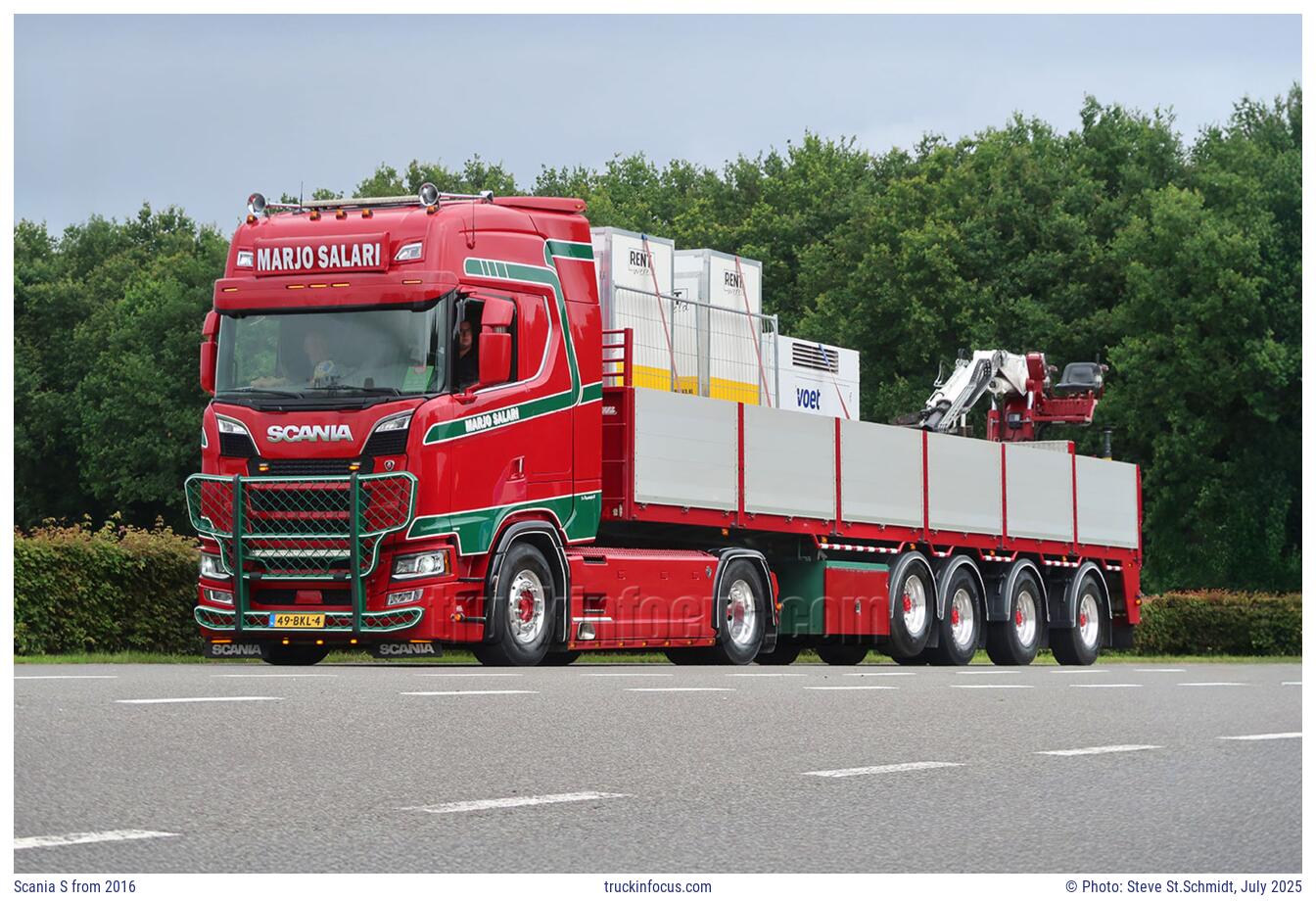 Scania S from 2016 Photo July 2025