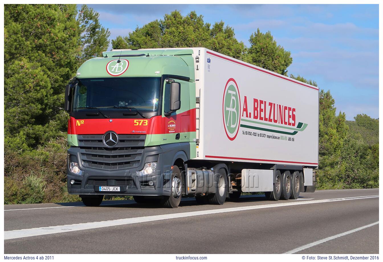 Mercedes Actros 4 ab 2011 Foto Dezember 2016