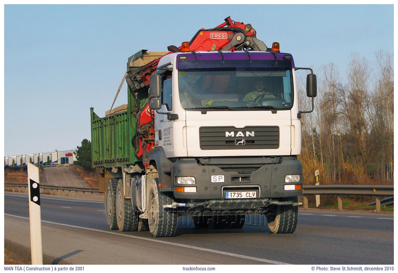 MAN TGA ( Construction ) à partir de 2001 Photo décembre 2010