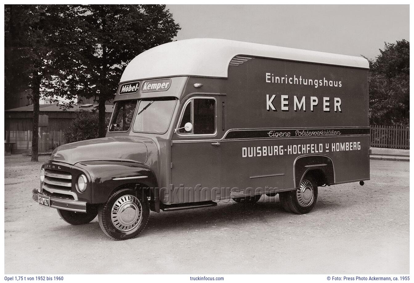 Opel 1,75 t von 1952 bis 1960 Foto ca. 1955