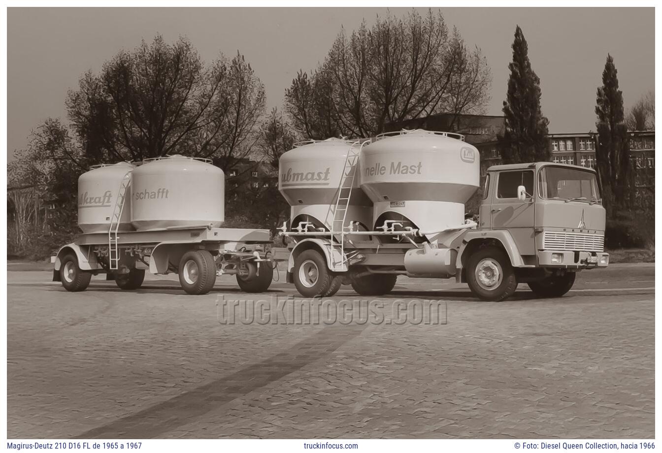 Magirus-Deutz 210 D16 FL de 1965 a 1967 Foto hacia 1966