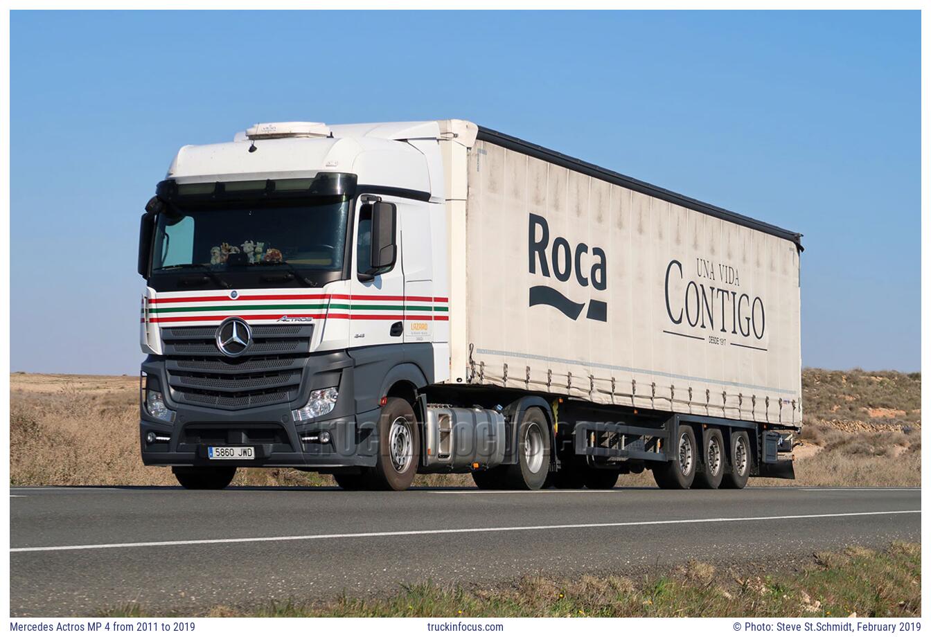 Mercedes Actros MP 4 from 2011 to 2019 Photo February 2019