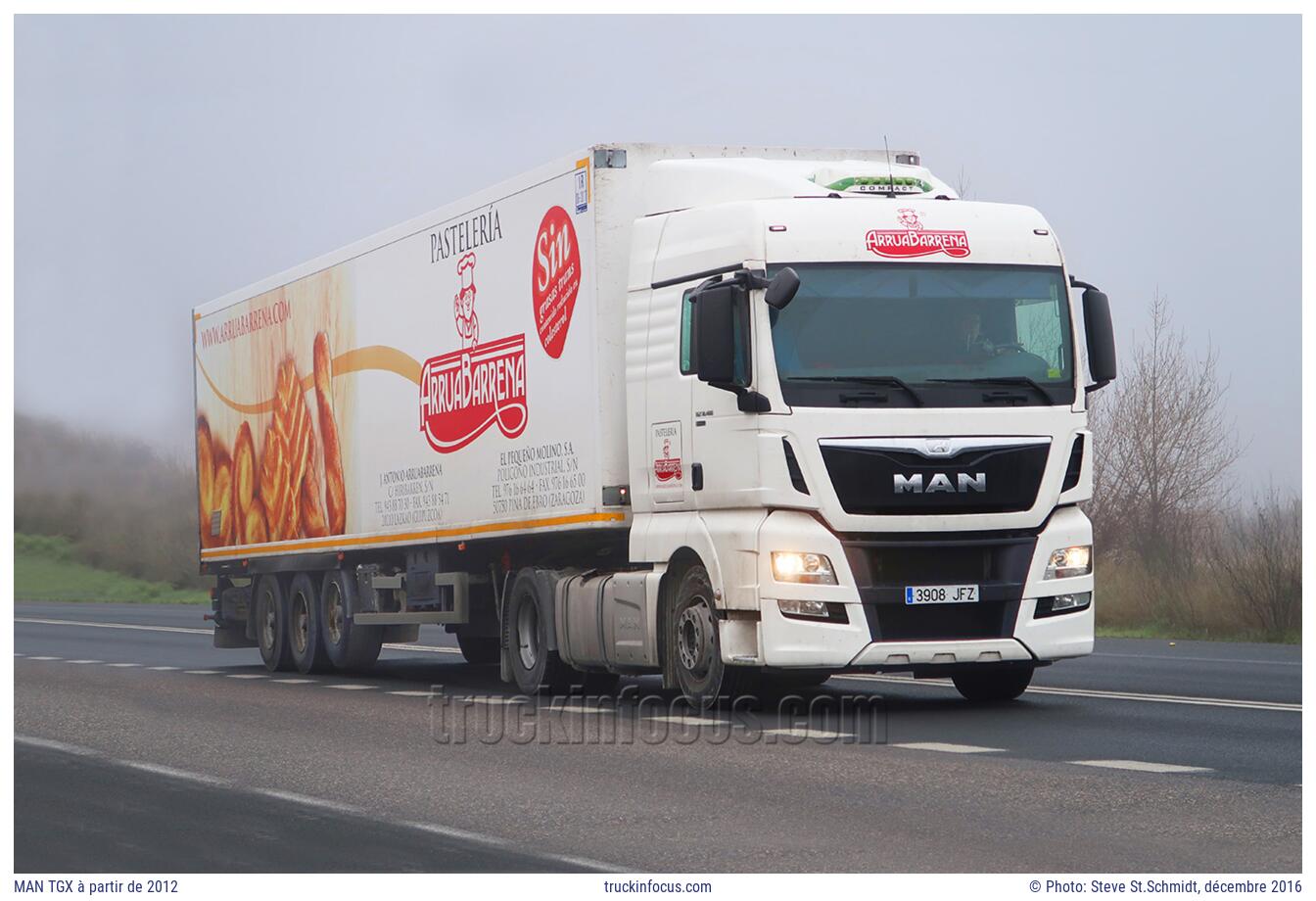 MAN TGX à partir de 2012 Photo décembre 2016