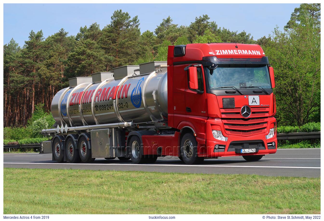Mercedes Actros 4 from 2019 Photo May 2022