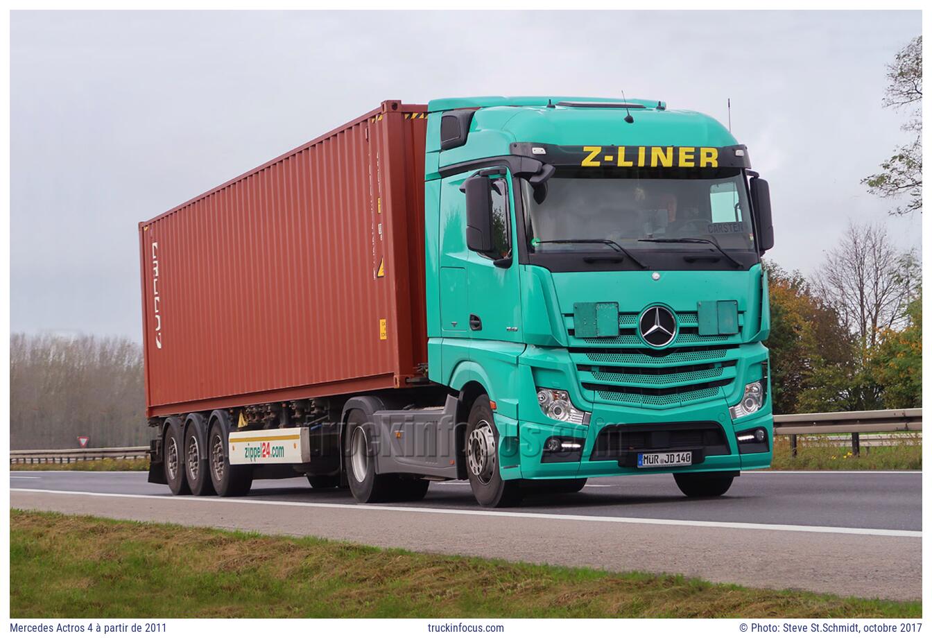 Mercedes Actros 4 à partir de 2011 Photo octobre 2017