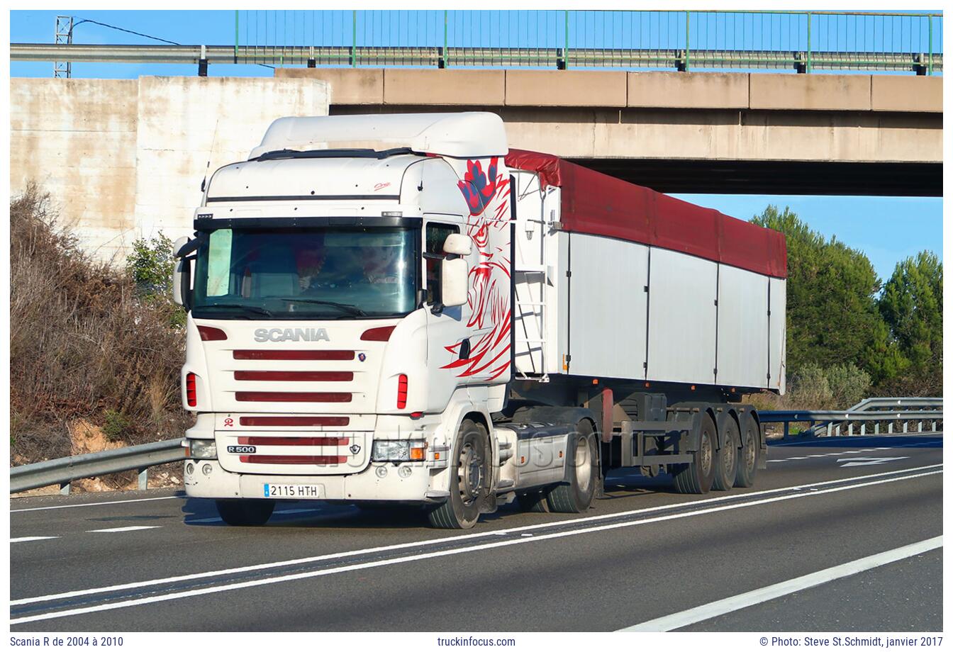 Scania R de 2004 à 2010 Photo janvier 2017