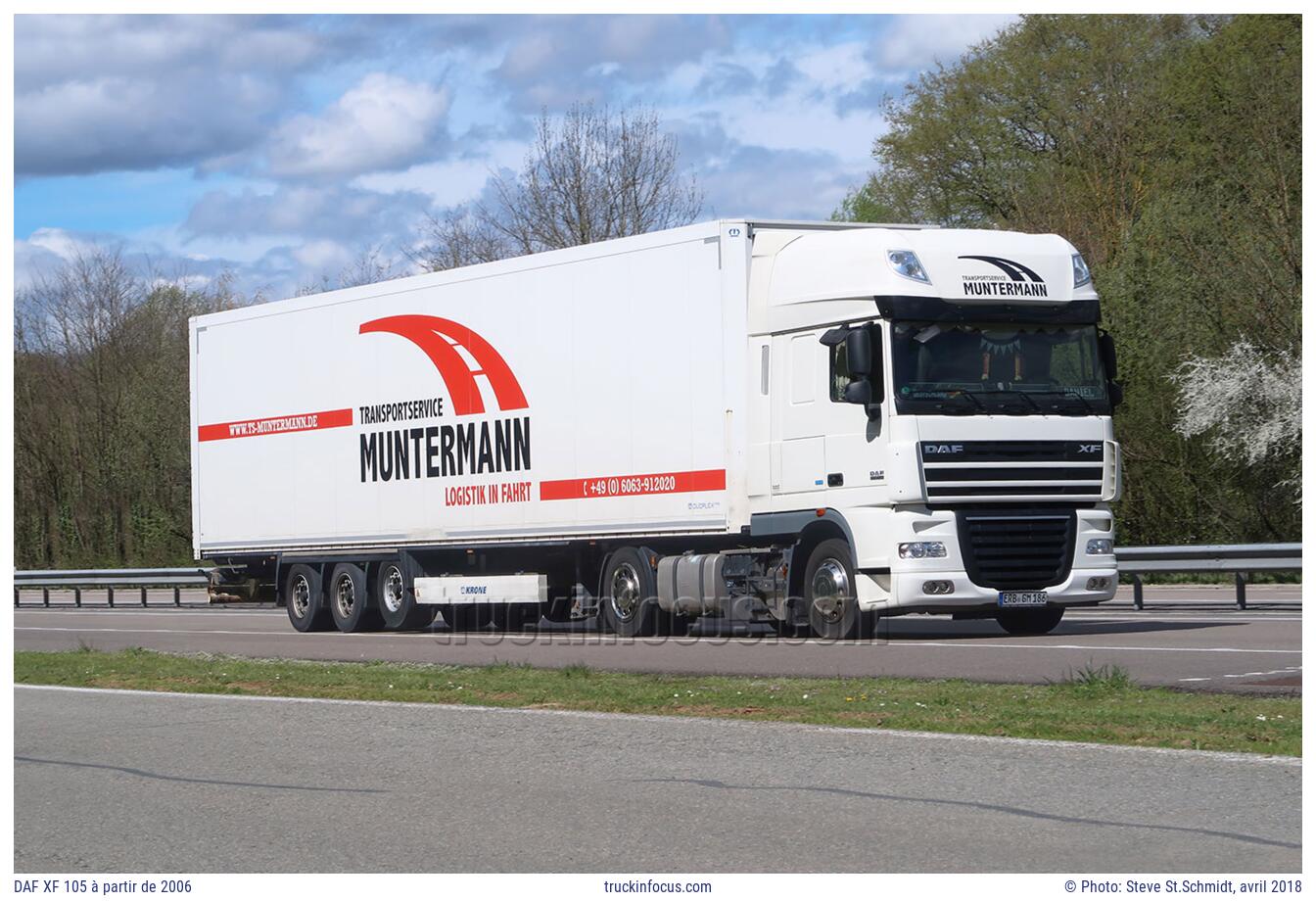 DAF XF 105 à partir de 2006 Photo avril 2018