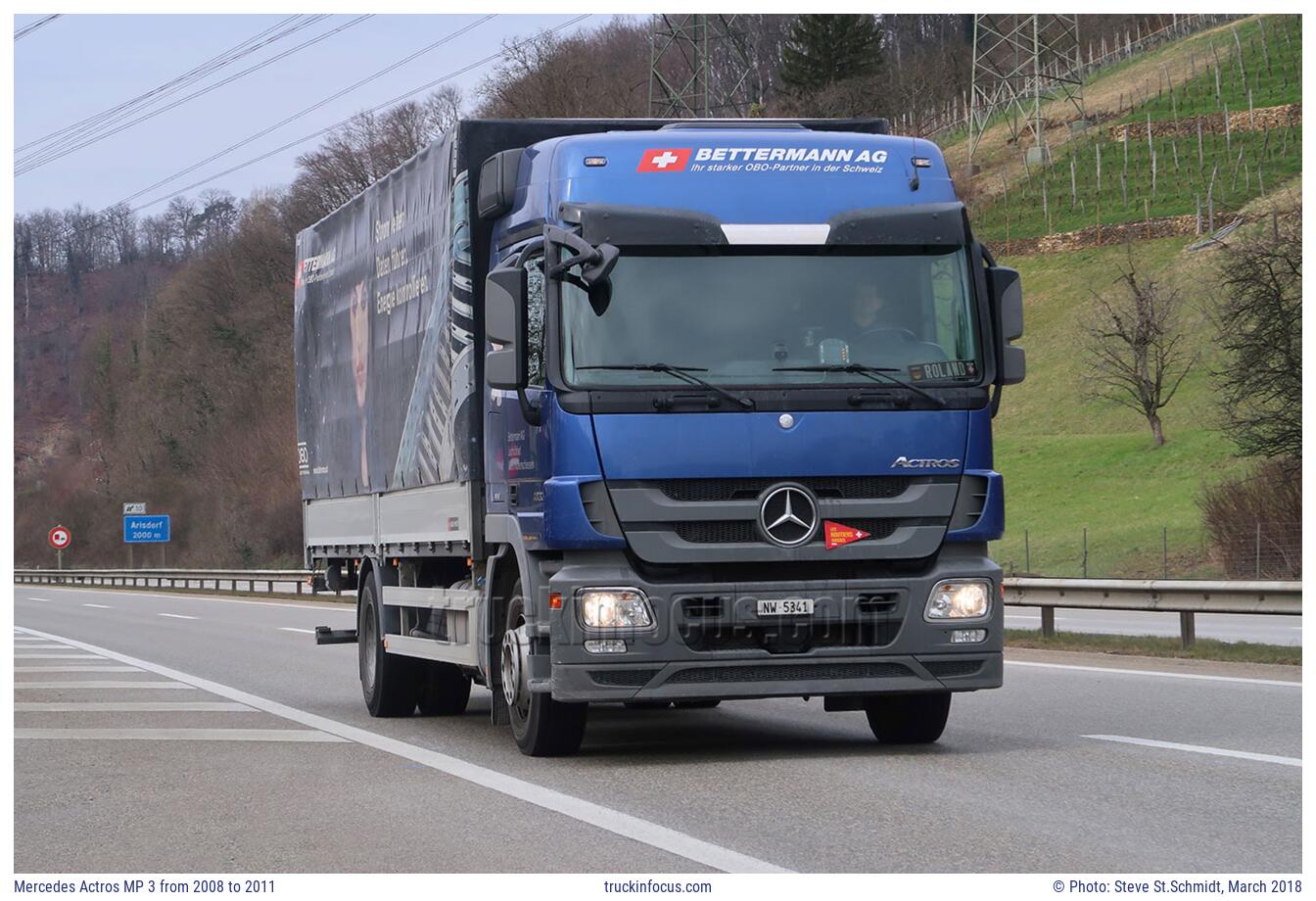 Mercedes Actros MP 3 from 2008 to 2011 Photo March 2018