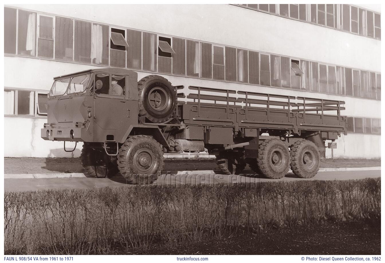 FAUN L 908/54 VA from 1961 to 1971 Photo ca. 1962