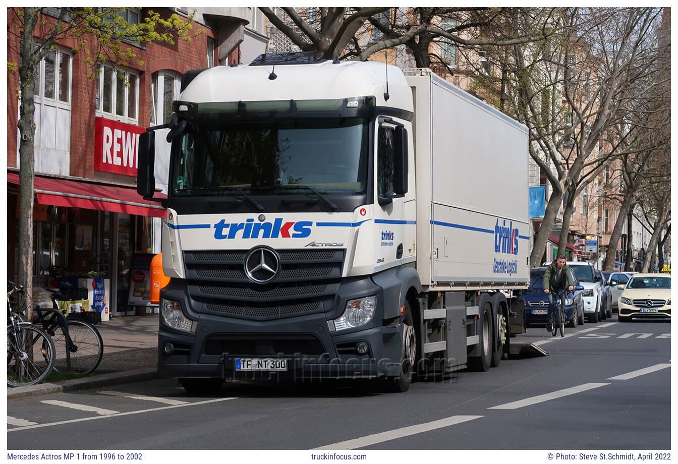 Mercedes Actros MP 1 from 1996 to 2002 Photo April 2022