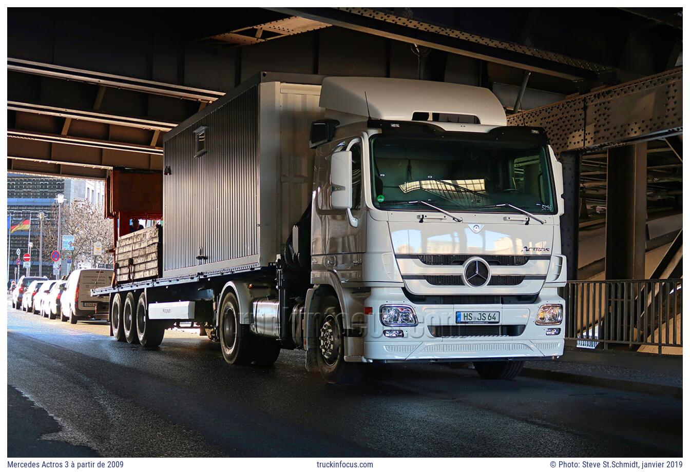 Mercedes Actros 3 à partir de 2009 Photo janvier 2019