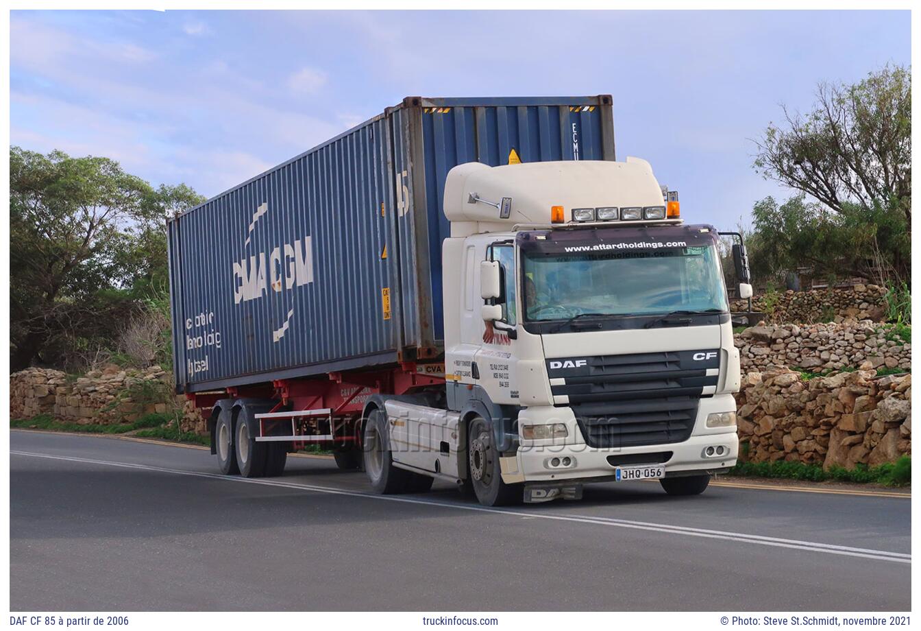 DAF CF 85 à partir de 2006 Photo novembre 2021