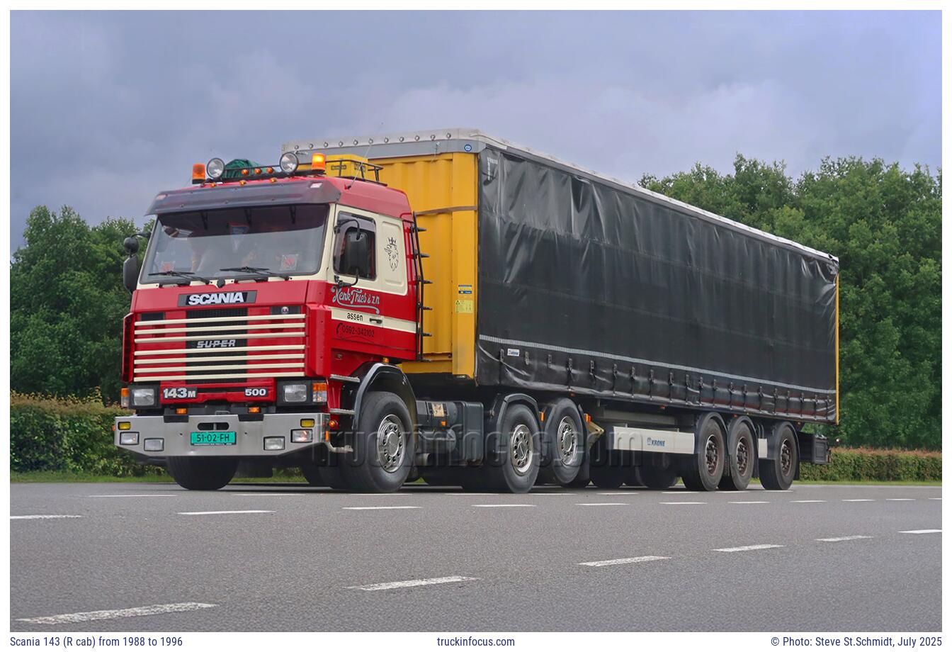 Scania 143 (R cab) from 1988 to 1996 Photo July 2025