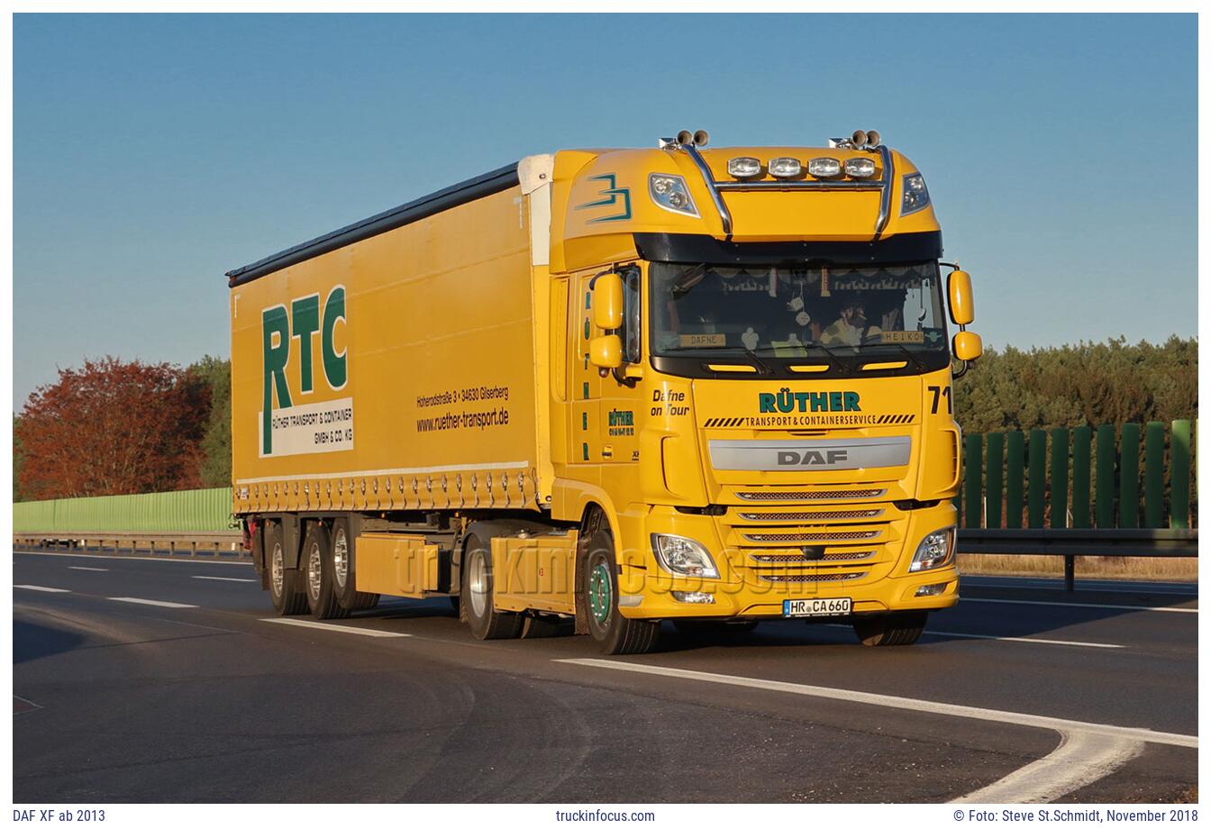 DAF XF ab 2013 Foto November 2018