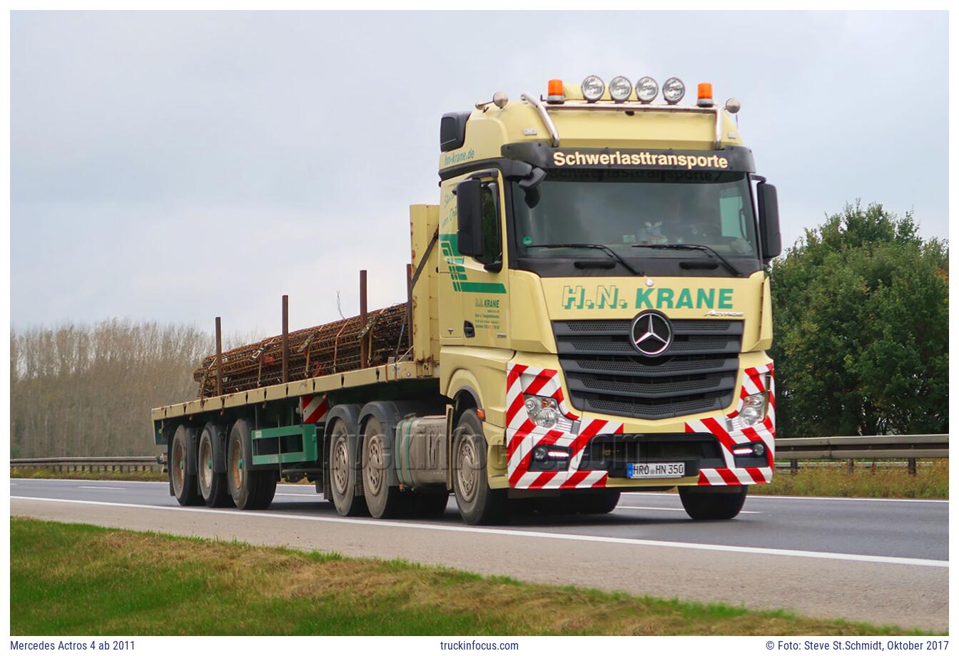 Mercedes Actros 4 ab 2011 Foto Oktober 2017