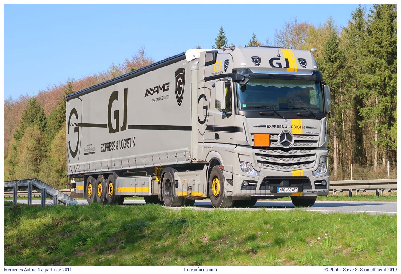 Mercedes Actros 4 à partir de 2011 Photo avril 2019