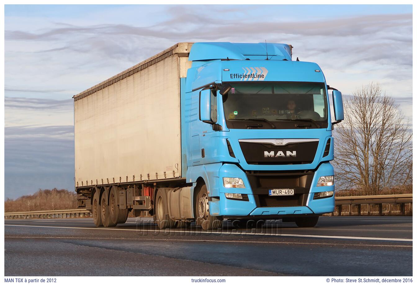 MAN TGX à partir de 2012 Photo décembre 2016