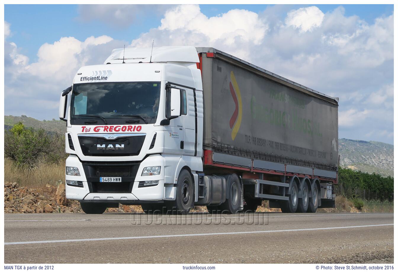 MAN TGX à partir de 2012 Photo octobre 2016