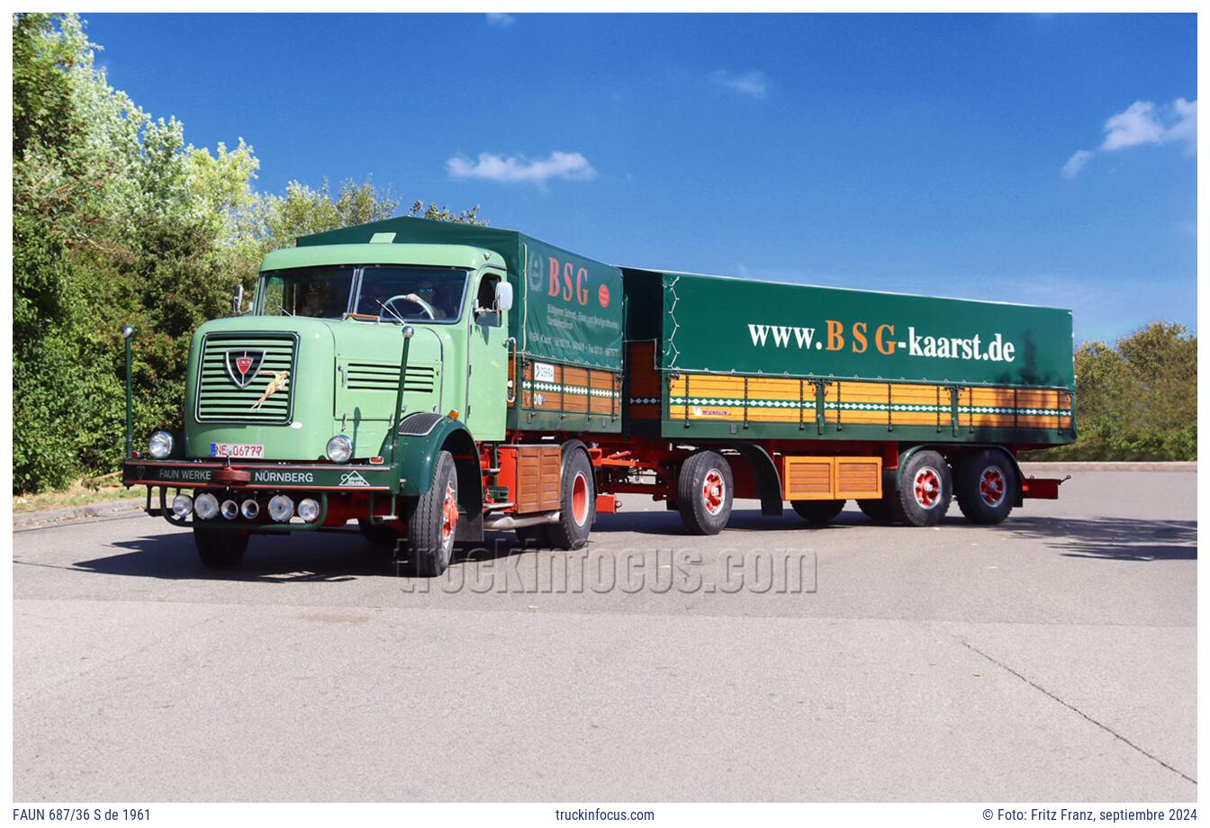 FAUN 687/36 S de 1961 Foto septiembre 2024