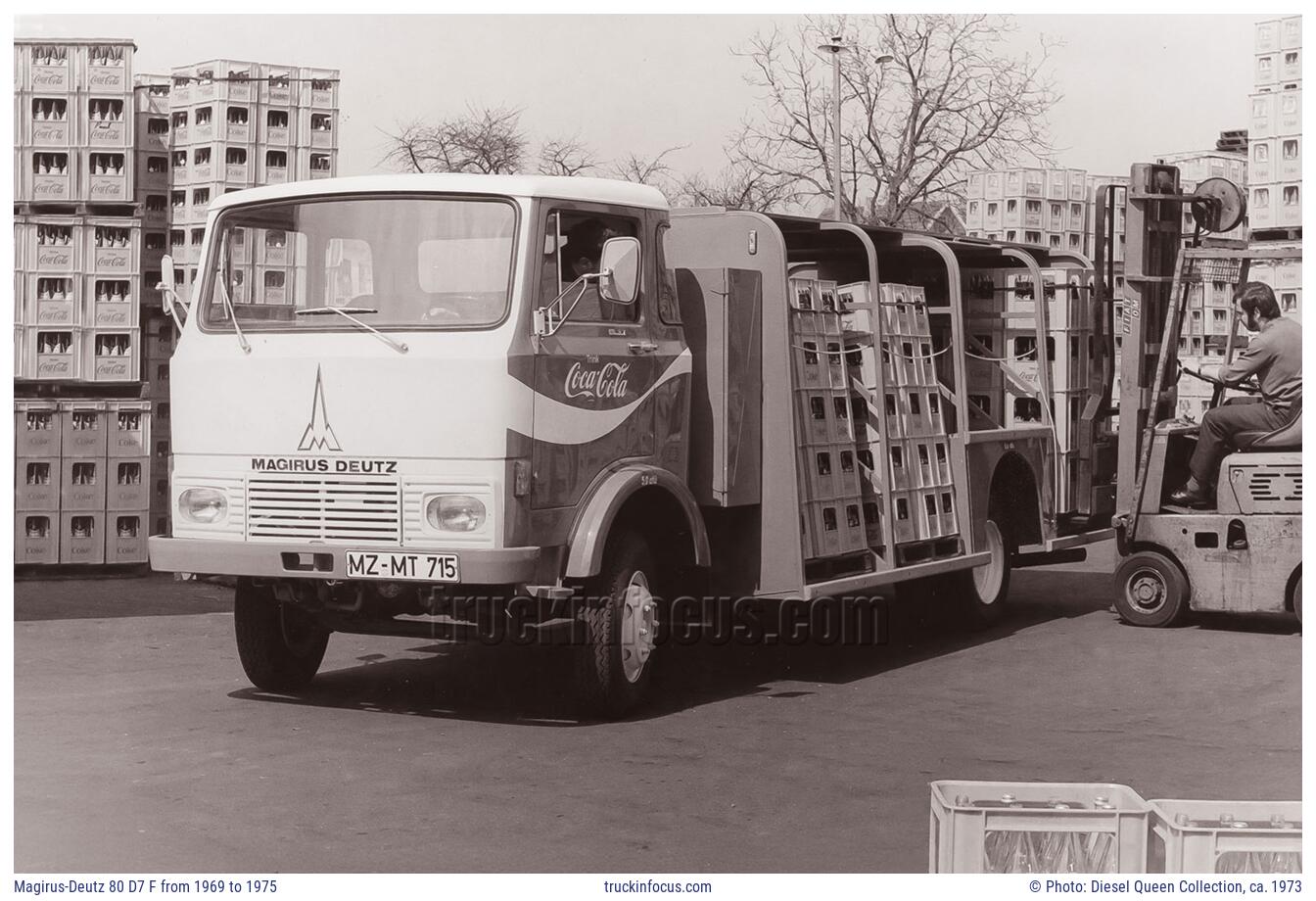 Magirus-Deutz 80 D7 F from 1969 to 1975 Photo ca. 1973