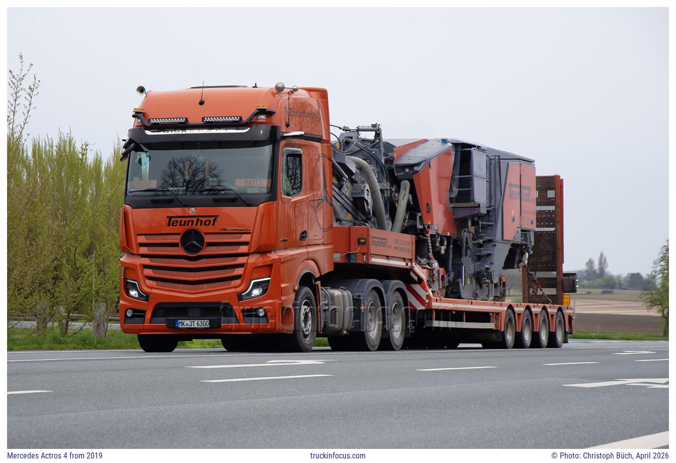 Mercedes Actros 4 from 2019 Photo April 2026