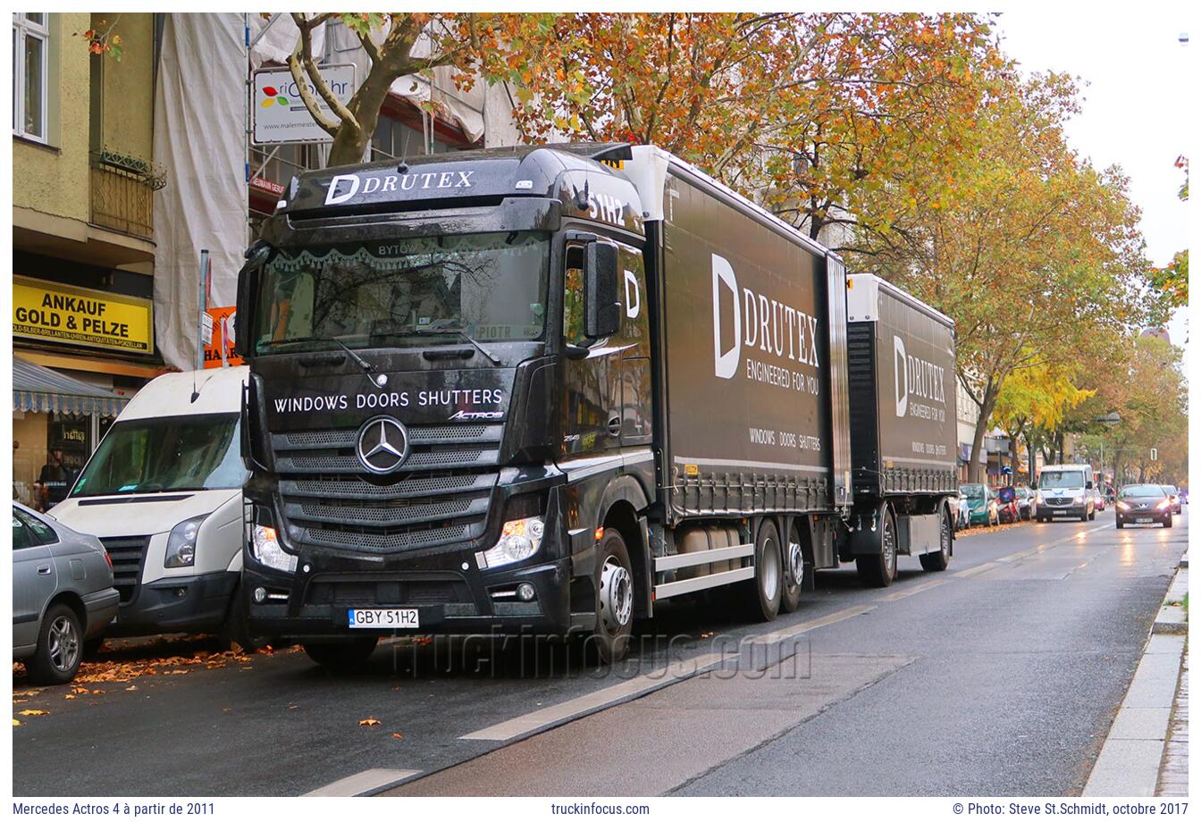 Mercedes Actros 4 à partir de 2011 Photo octobre 2017