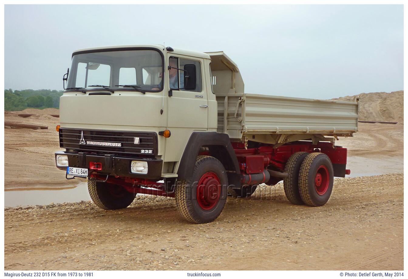 Magirus-Deutz 232 D15 FK from 1973 to 1981 Photo May 2014