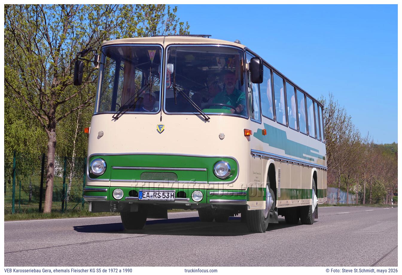 VEB Karosseriebau Gera, ehemals Fleischer KG S5 de 1972 a 1990 Foto mayo 2026