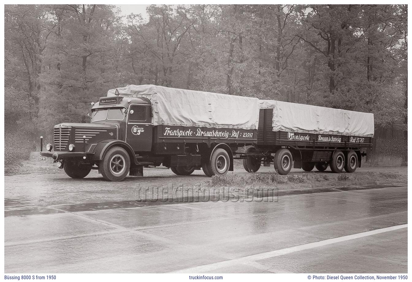 Büssing 8000 S from 1950 Photo November 1950