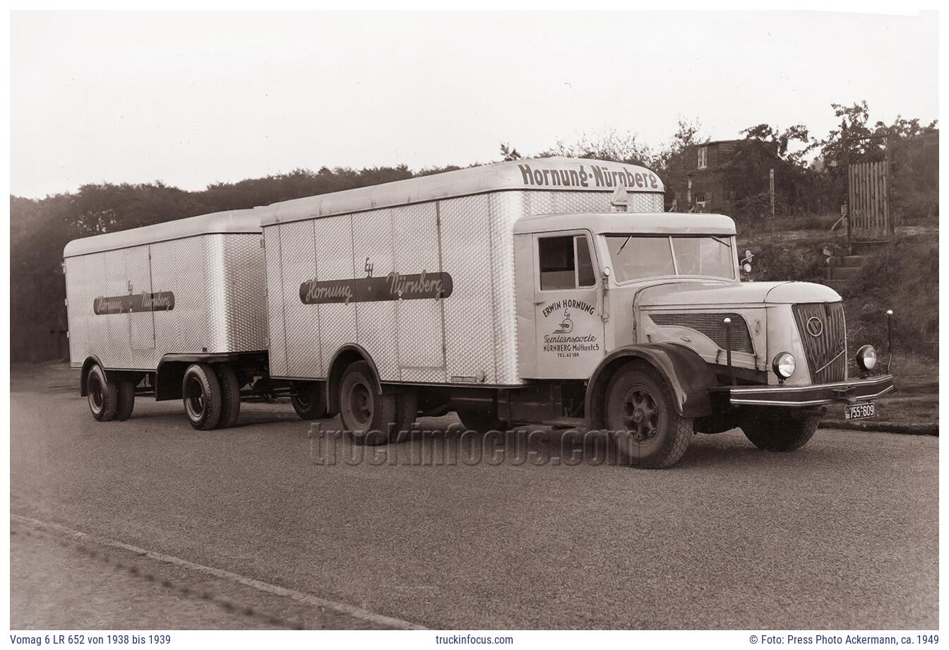 Vomag 6 LR 652 von 1938 bis 1939 Foto ca. 1949