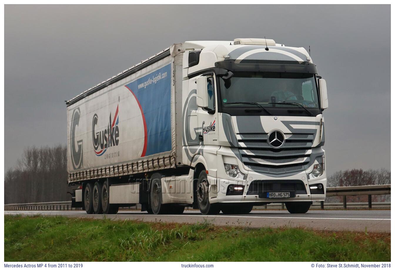 Mercedes Actros MP 4 from 2011 to 2019 Foto November 2018
