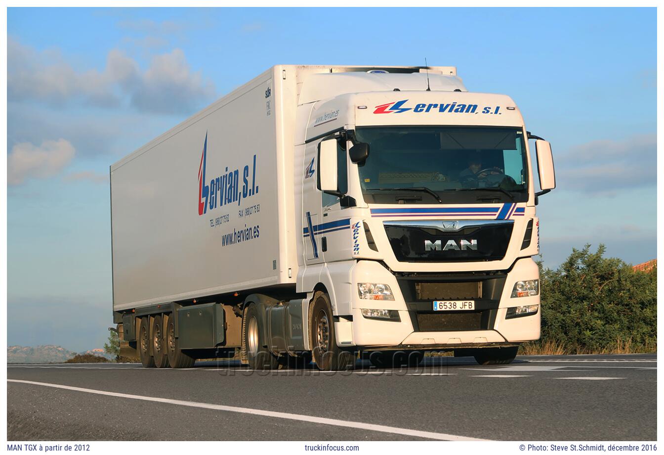 MAN TGX à partir de 2012 Photo décembre 2016