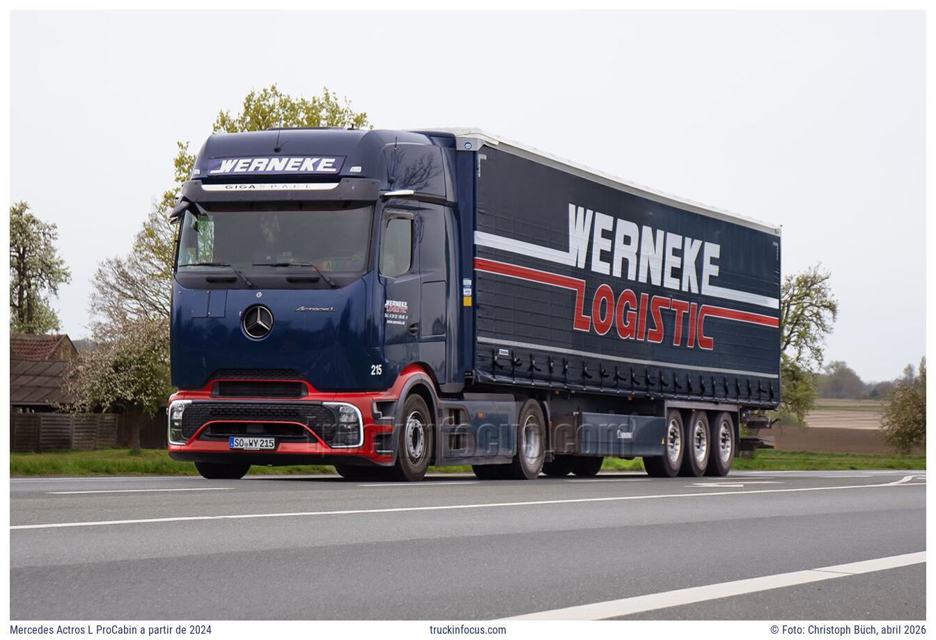 Mercedes Actros L ProCabin a partir de 2024 Foto abril 2026