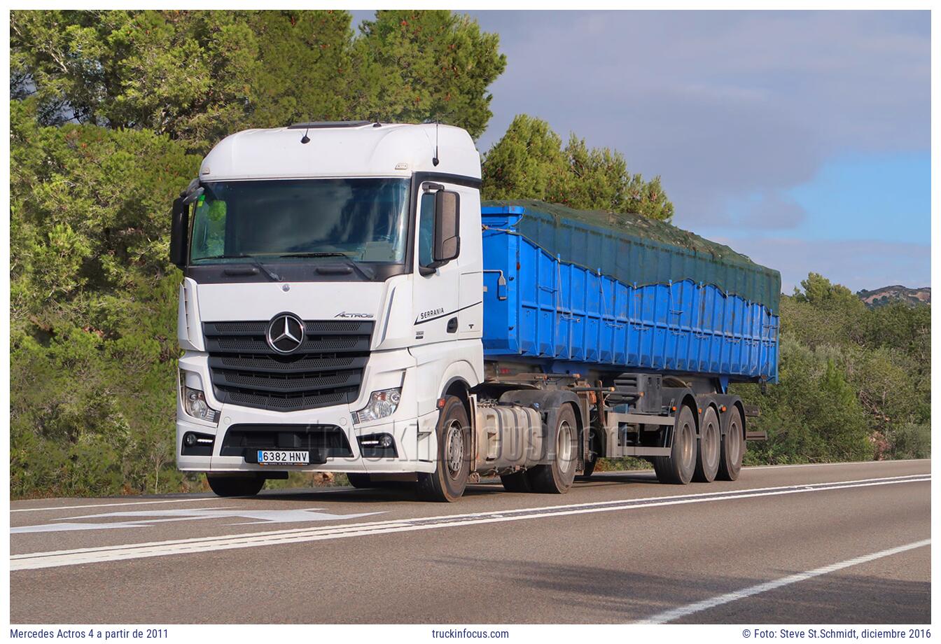 Mercedes Actros 4 a partir de 2011 Foto diciembre 2016