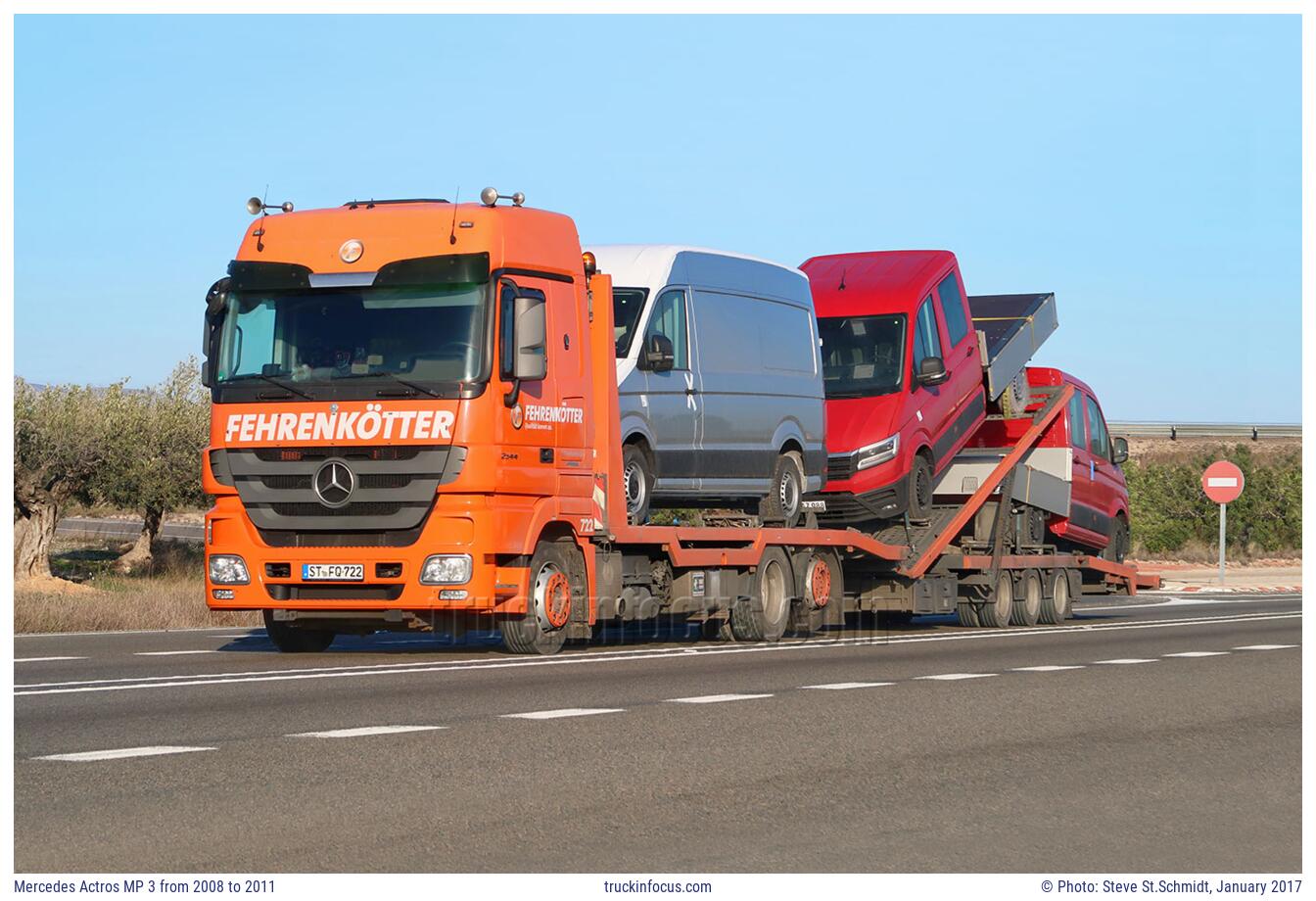 Mercedes Actros MP 3 from 2008 to 2011 Photo January 2017