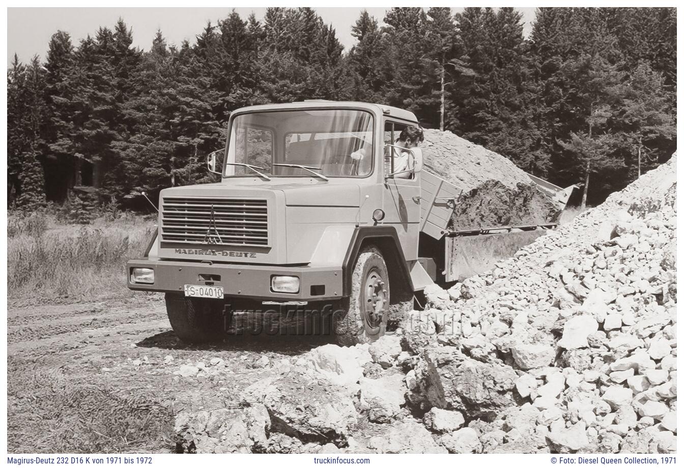 Magirus-Deutz 232 D16 K von 1971 bis 1972 Foto 1971