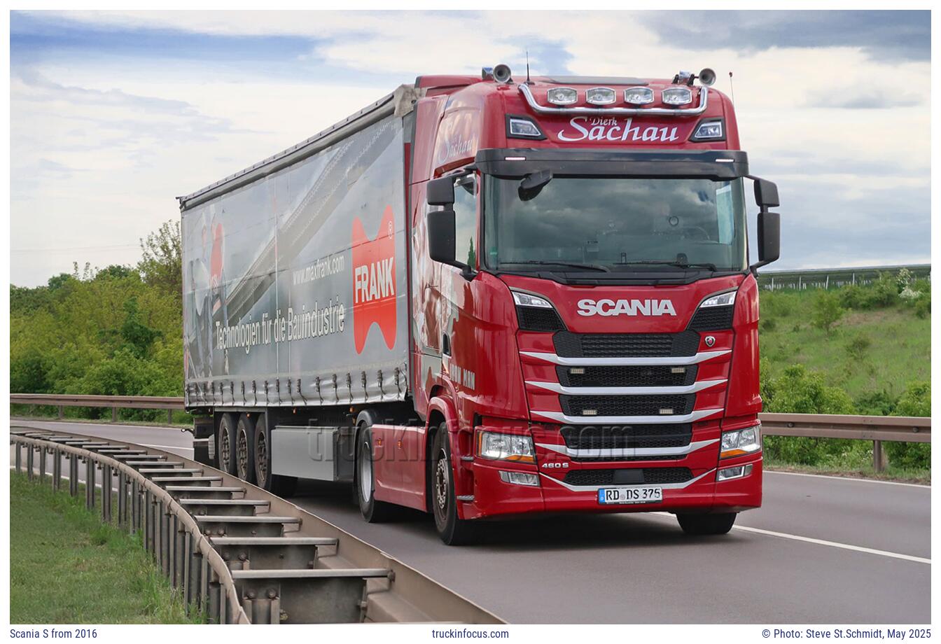 Scania S from 2016 Photo May 2025